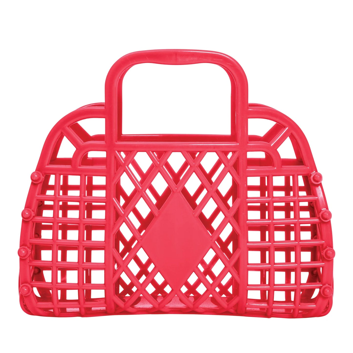 Sunjellies Retro Basket Mini - Coral