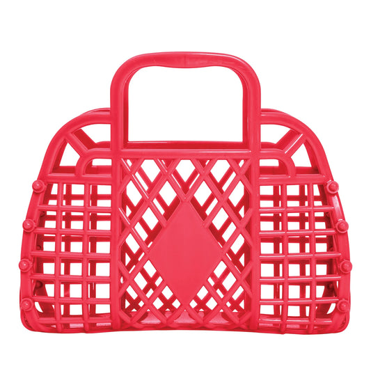 Sunjellies Retro Basket Mini - Coral