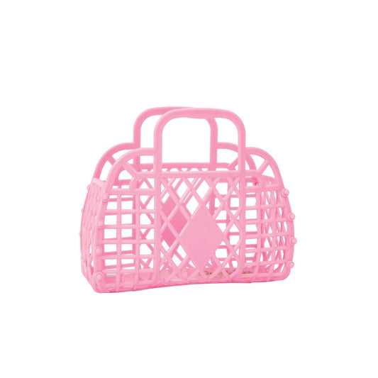 Sunjellies Retro Basket Mini - Bubblegum Pink