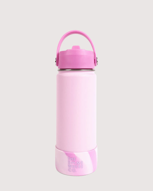 Drink Bottle - Pink Swirl