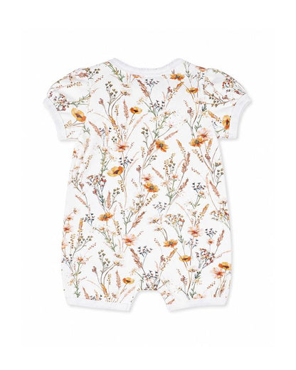 Taylor Organic Floral Zip Romper