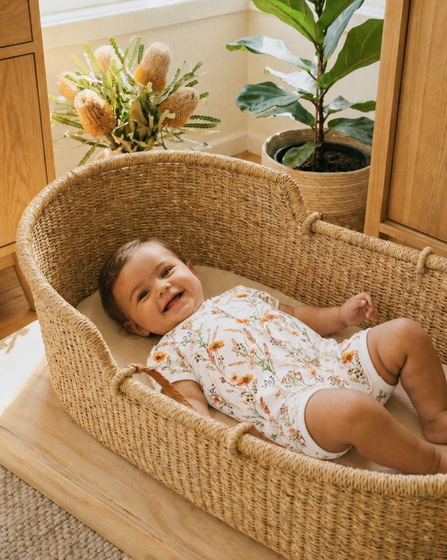 Taylor Organic Floral Zip Romper
