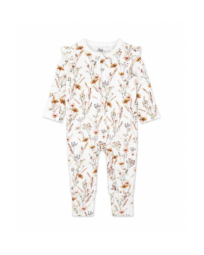 Taylor Organic Floral LS Zipsuit
