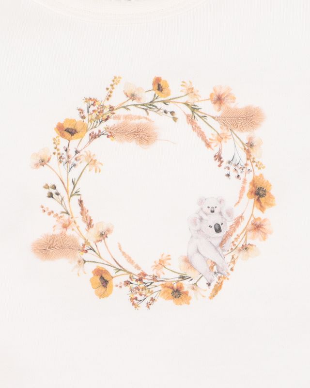 Taylor Organic Floral Koala Bodysuit