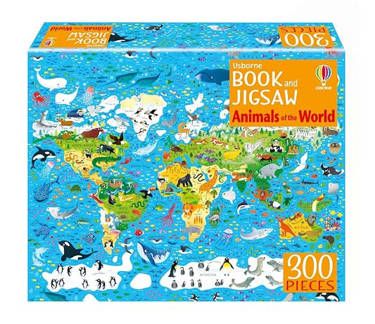Usborne Book and Jigsaw Animals Of The World 300pc
