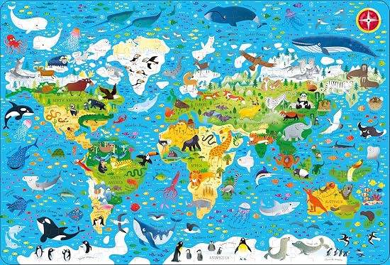 Usborne Book and Jigsaw Animals Of The World 300pc