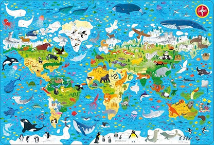 Usborne Book and Jigsaw Animals Of The World 300pc