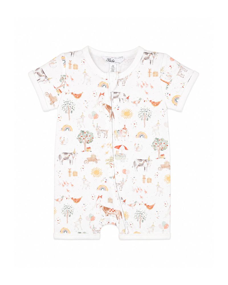 Scout Organic SS Zip Romper