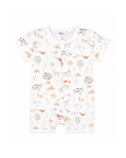 Scout Organic SS Zip Romper