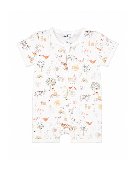 Scout Organic SS Zip Romper