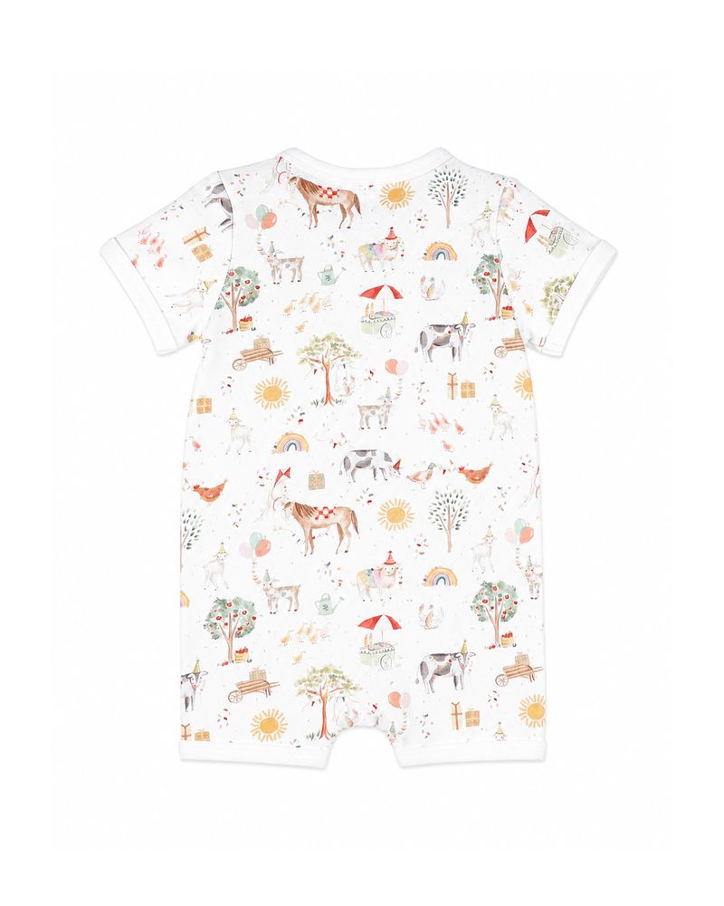 Scout Organic SS Zip Romper