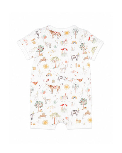 Scout Organic SS Zip Romper