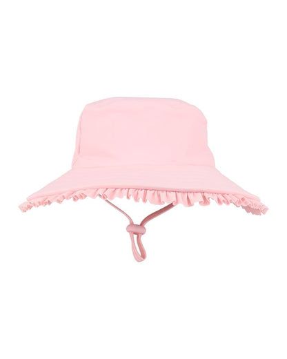 Girls Pink Swim Sunhat