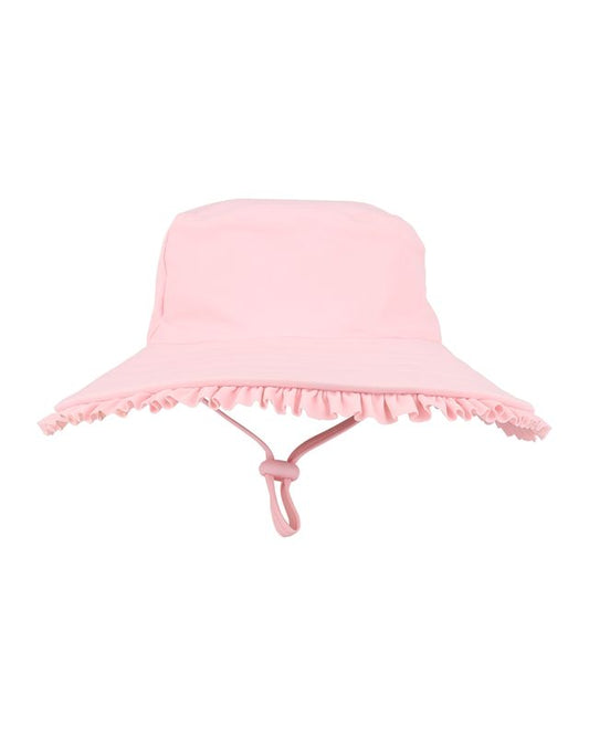 Girls Pink Swim Sunhat