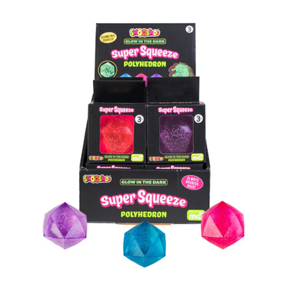 Smooshos Super Squeeze Glow In The Dark Polyhedron