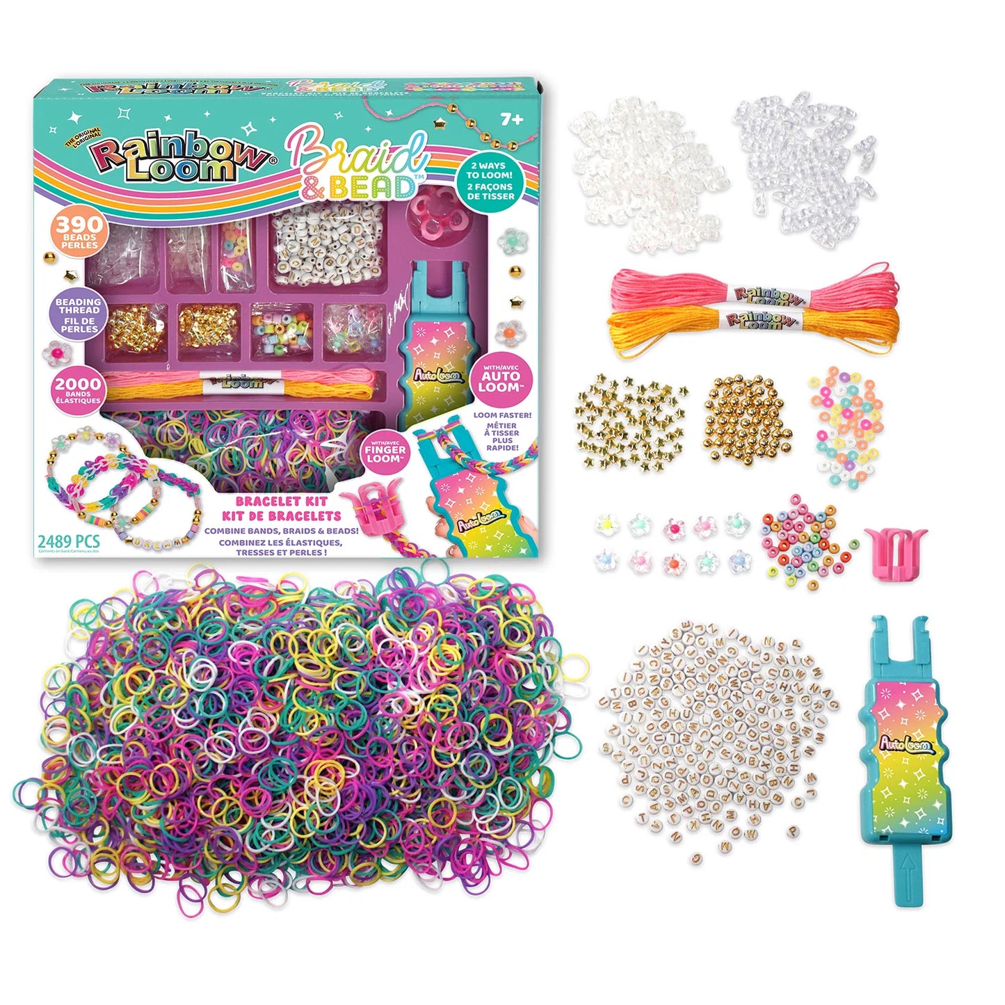 Braid and Bead Rainbow Loom