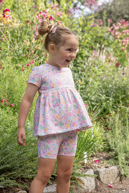 Pastel Garden Bike Short