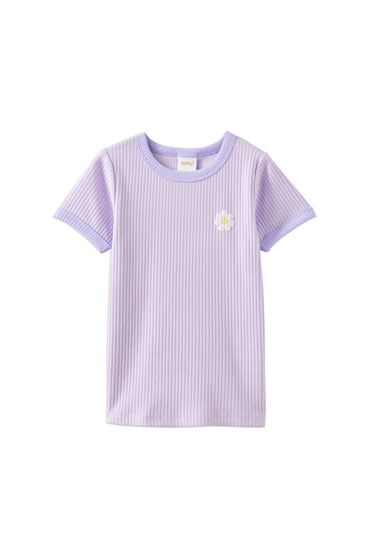 Lilac Mist Rib Tee