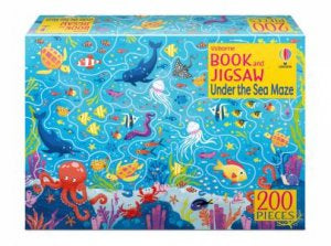 Usborne Book & Jigsaw 200pc Under The Sea Maze