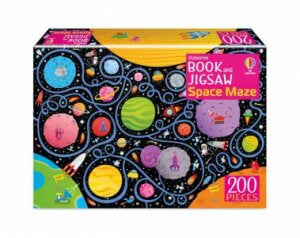 Usborne Book & Jigsaw 200pc Space Maze