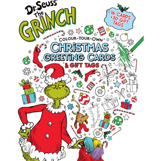 Dr. Seuss The Grinch Colour-Your-Own Greeting Cards & Gift Tags