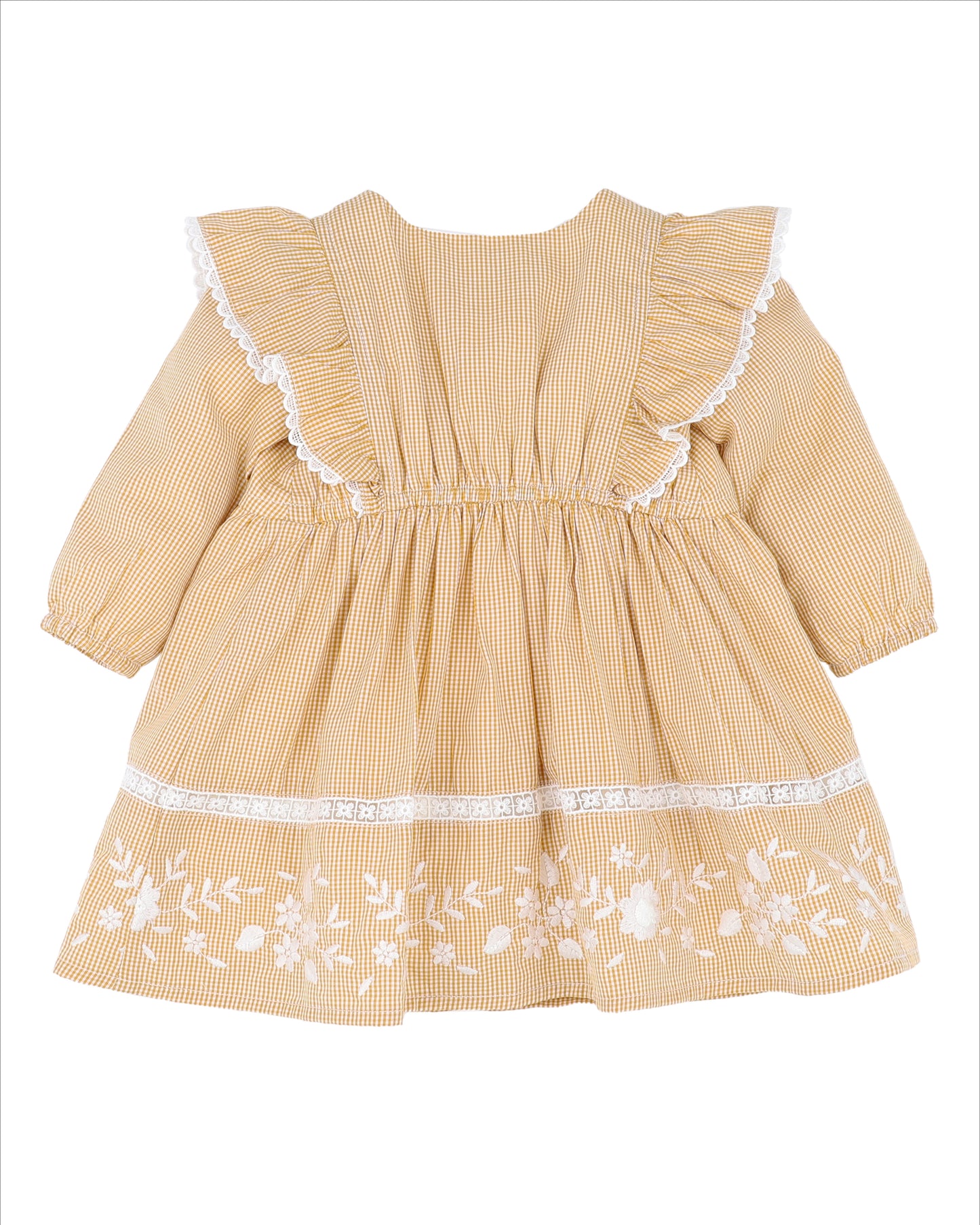 Winnie Embroidered Gingham Dress