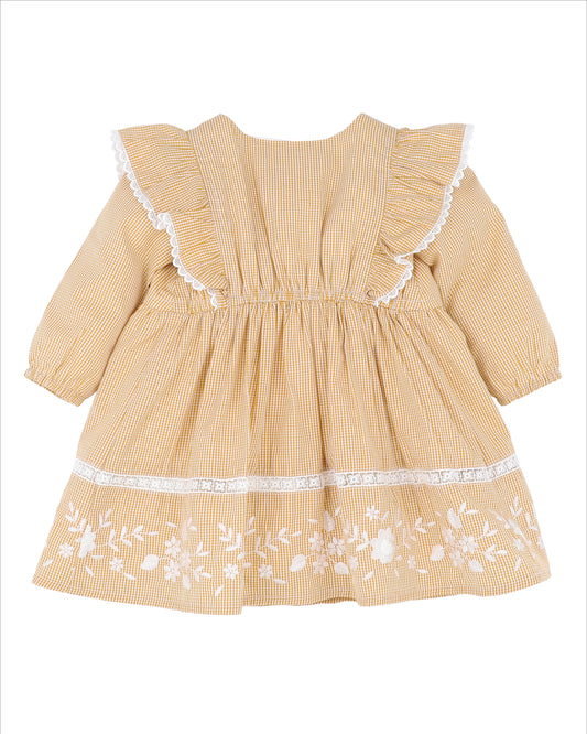 Winnie Embroidered Gingham Dress