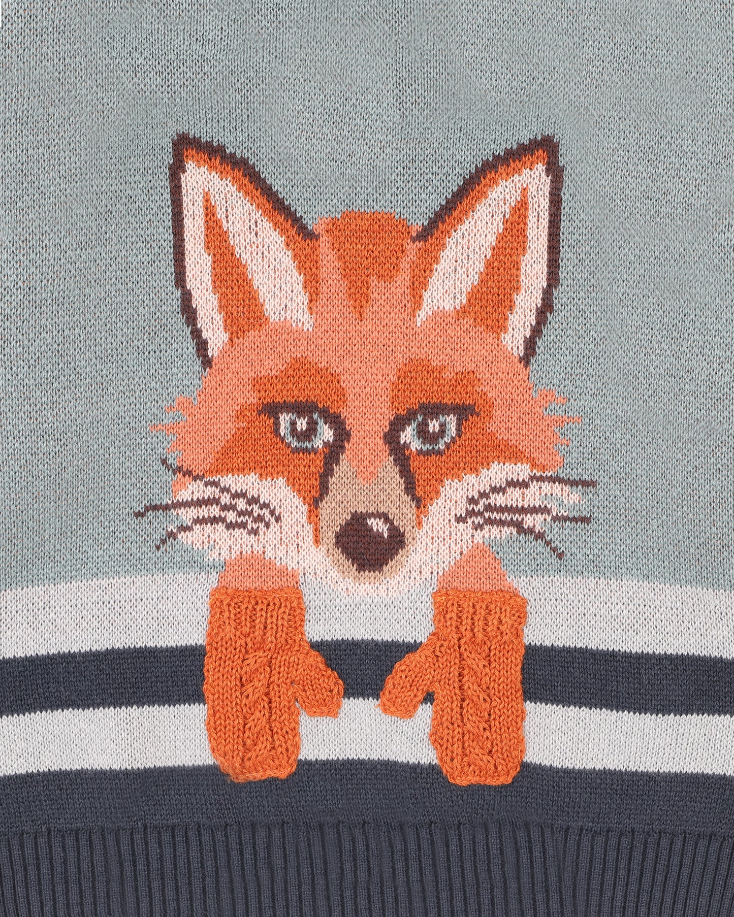 Mr Fox In Mittens Knitted Jumper
