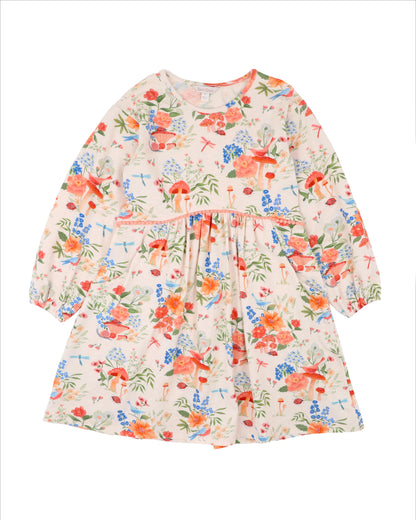 Wild Garden Print Organic Dress