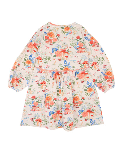 Wild Garden Print Organic Dress