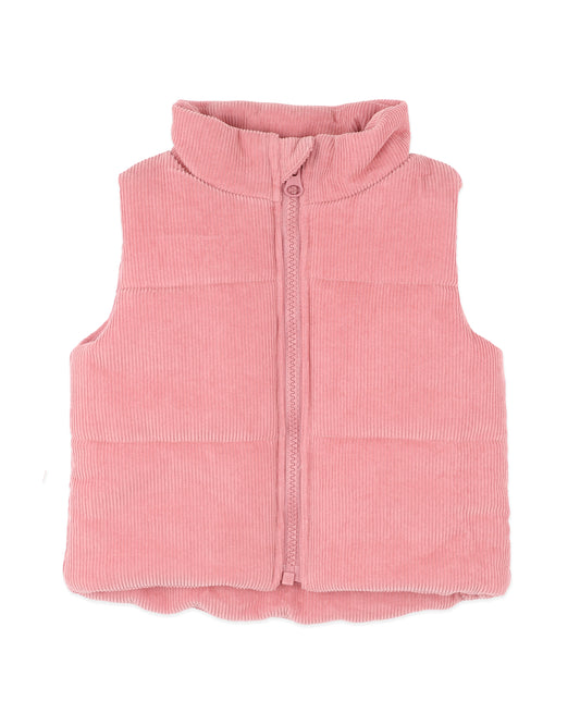 Wild Garden Quilted Zip Up Vest