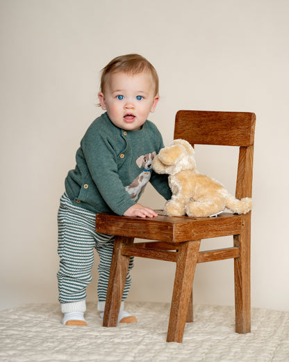 Otto Stripe Organic Knitted Leggings
