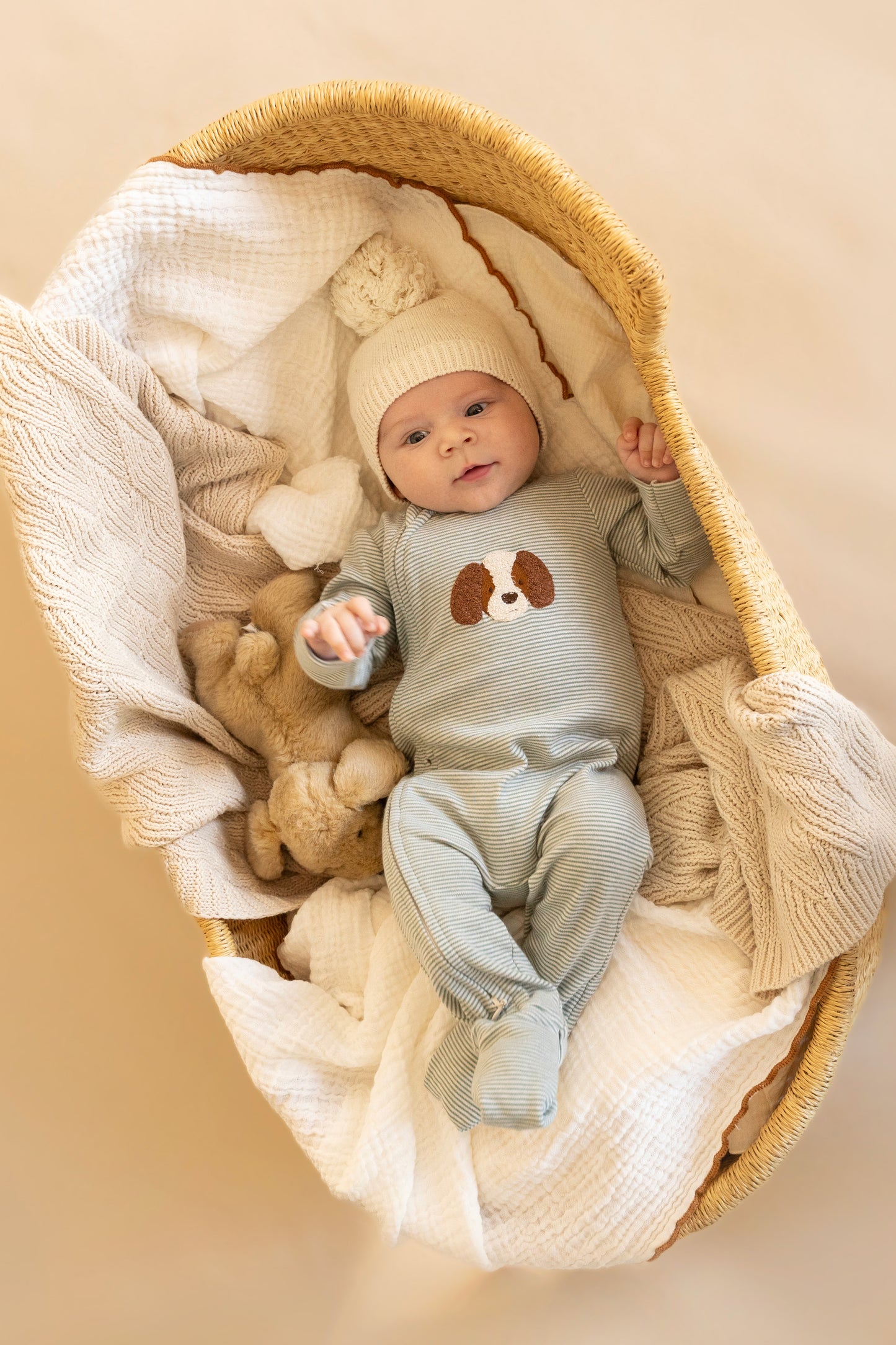 Otto Stripe Organic LS Zipsuit