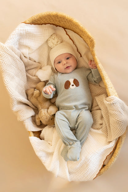 Otto Stripe Organic LS Zipsuit