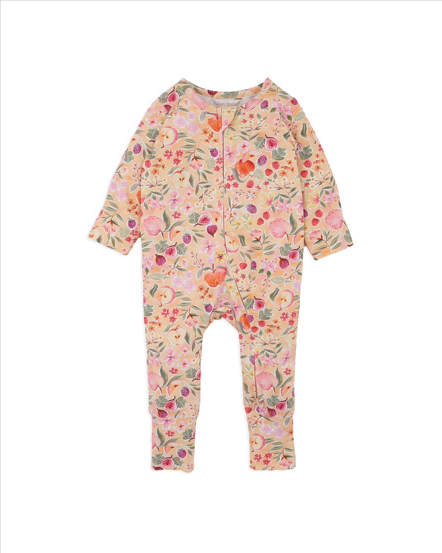 Orchard Bloom Organic LS Zipsuit