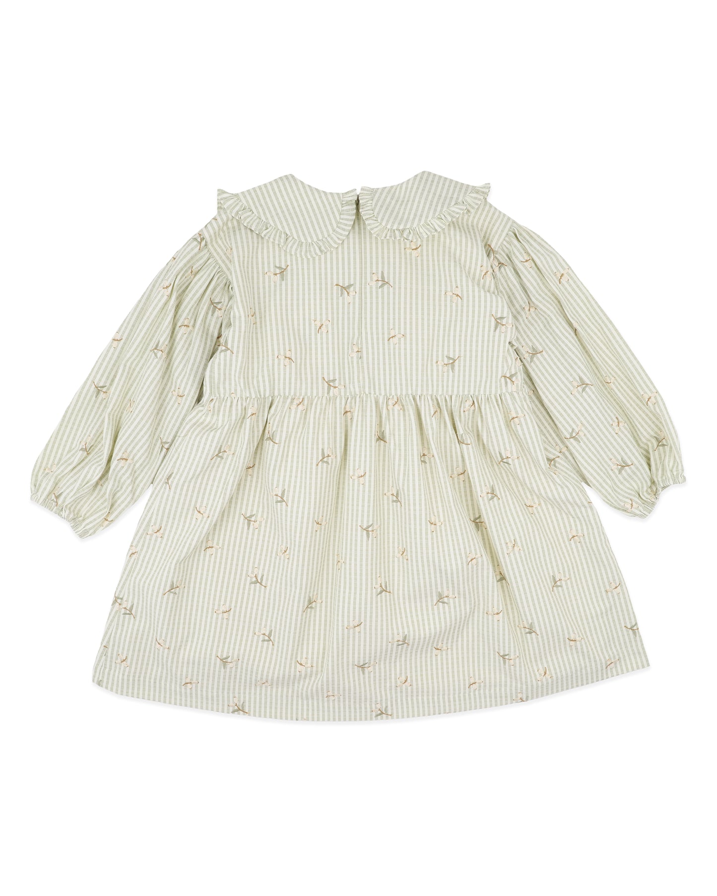 Orchard Bloom Embroidered Stripe Dress