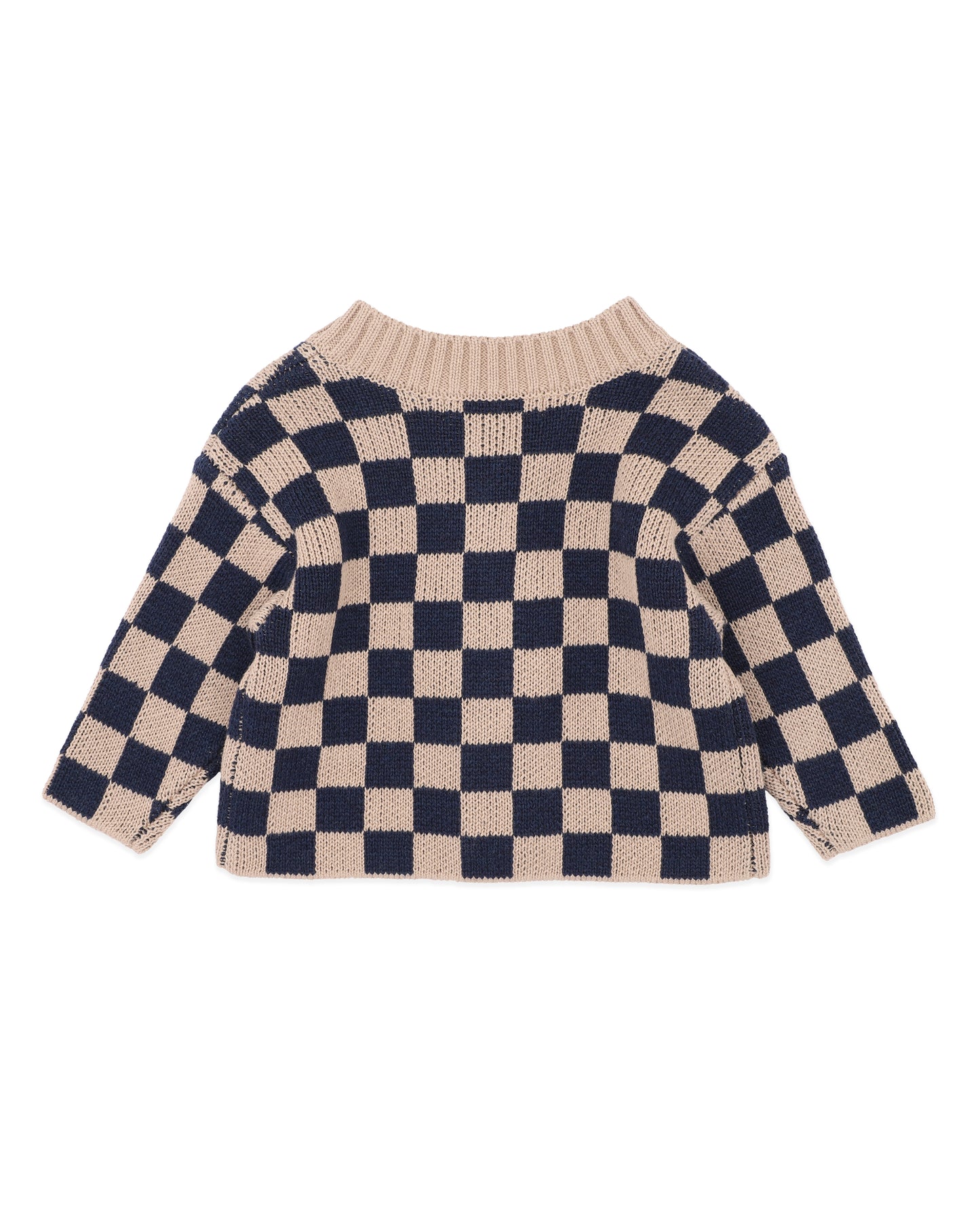 Wild Side Check Knitted Cardigan