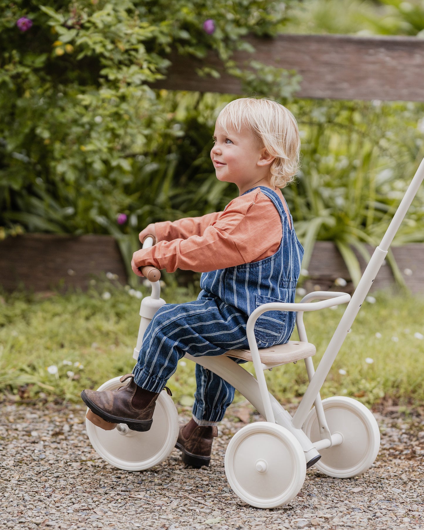 Wild Side Stripe Denim Overalls