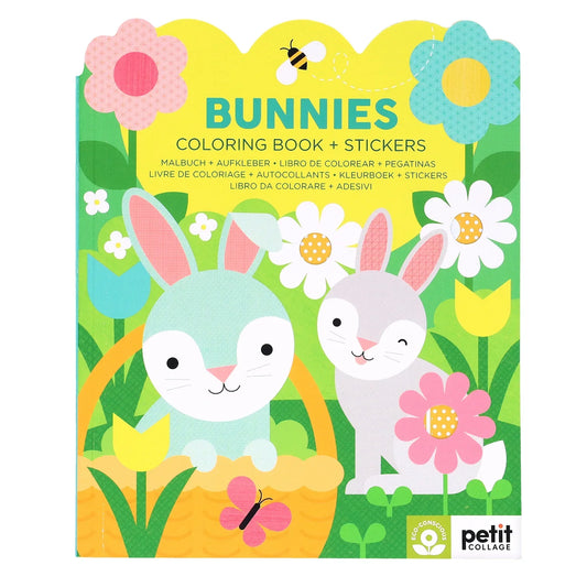 Colouring Book With Stickers - Bunnies