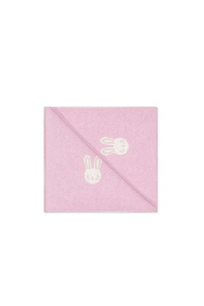 Bunny Blanket - Bunny Jacquard Vintage Mauve