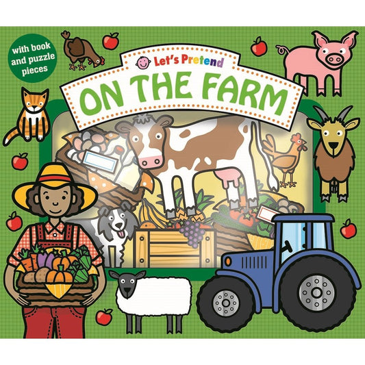 Let's Pretend Book + Puzzle set - On the Farm