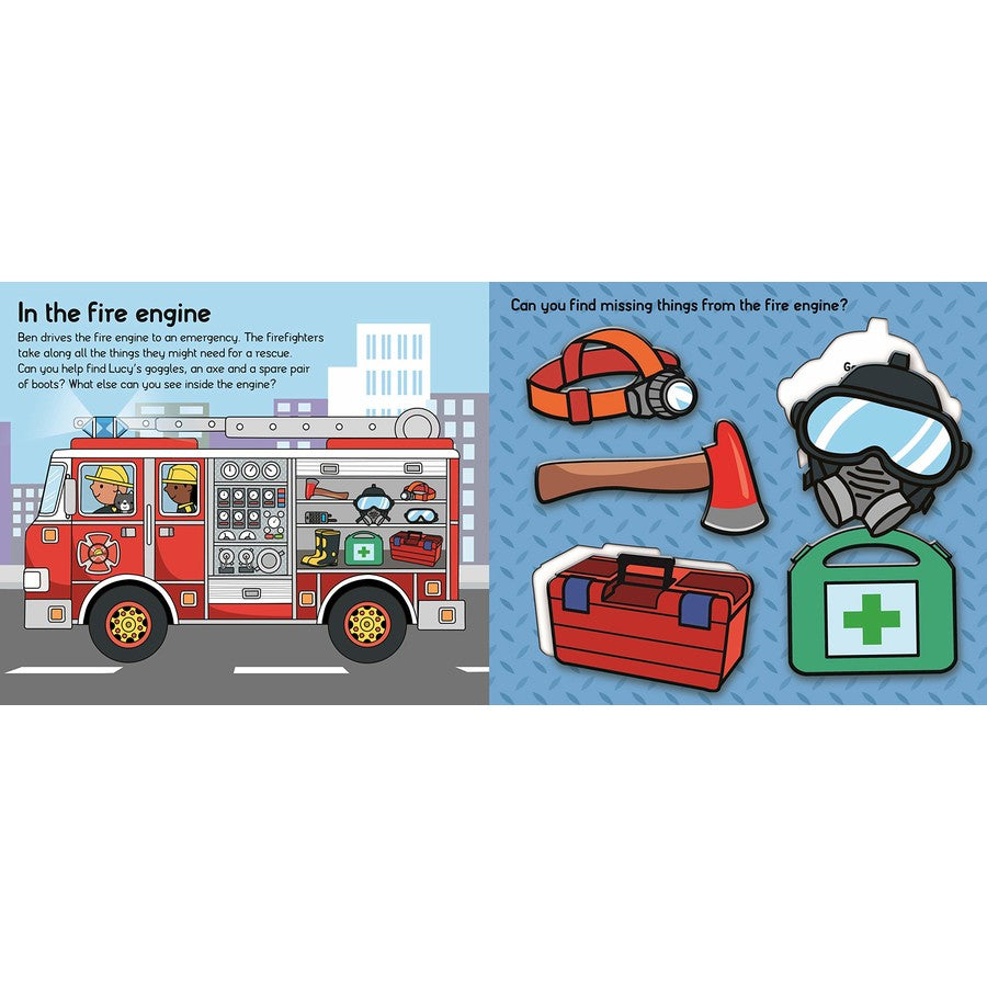 Let's Pretend Book + Puzzle set - A Fire Fighter