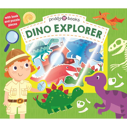 Let's Pretend Book + Puzzle set - Dino Explorer