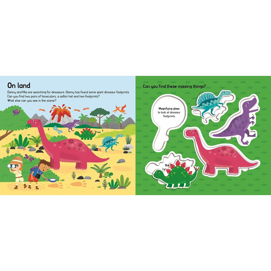 Let's Pretend Book + Puzzle set - Dino Explorer