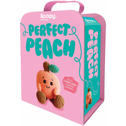 Perfect Peach Loopy Crochet Book & Kit