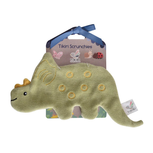 Tikiri Triceratops Scrunchie Toy