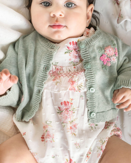 Chelsea Organic Hand Embroidered Cardi