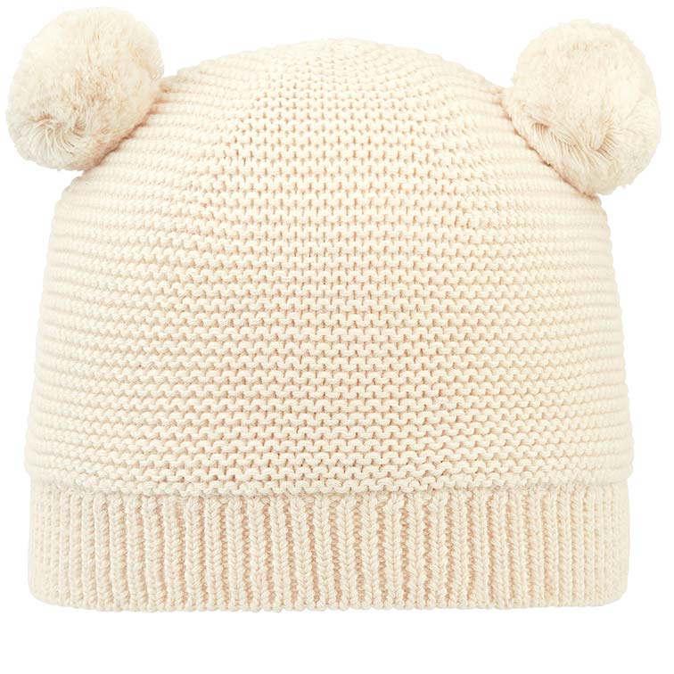 Organic Beanie Snowy - Feather