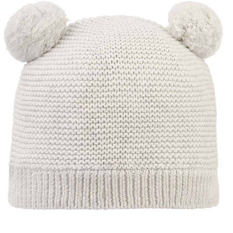 Organic Beanie Snowy - Pebble