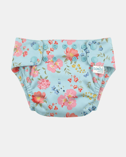 Reuseable Swim Nappy Twinkle Aqua Garden